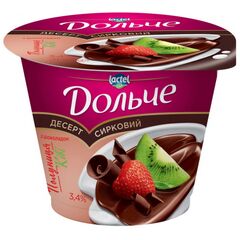 Desert d/branza capsun/kiwi/ciocolata 3,4%200g ДОЛЬЧЕ