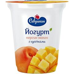Iaurt Piersic-mango 2% 350g САВУШКИН