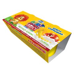 Desert de Branza  Cu mere si banane 4%, 2x80g ЛОКО МОКО