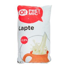Lapte 2.5% 1l O! PRET MIC MIC