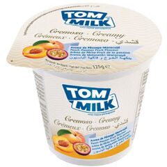Iaurt piersic/maracuia UHT 1.5% 125g TOM MILK