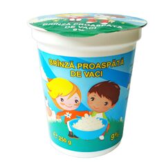 Branza  de vaci 9% pahar  250g