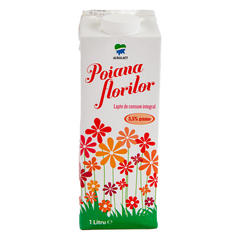 Lapte UHT 3.5%, t/p 1l POIANA FLORILOR