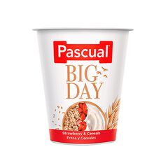 Iaurt BIG DAY Capsuni, Cereale 125g PASCUAL