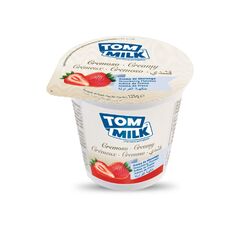 Iaurt capsuni UHT 125g 1,5% TOM MILK
