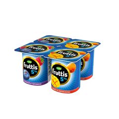 Iaurt de zmeură, afine, caise, mango 5%, 115g FRUTTIS
