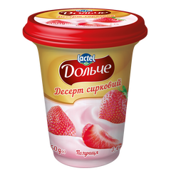 Desert de brânză cu căpșuni, 3,4%, 350 g DOLCE