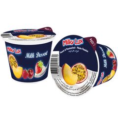 Iaurt piersic/maracuia UHT 0.1% 125g MILKY LUX