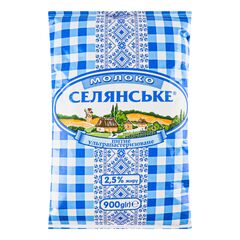 Lapte UHT 2.5% f/p 900ml СЕЛЯНСЬКЕ