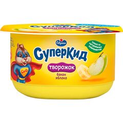 Pasta de branza cu calciu si vitamina D mar/banan 3,5% 110g СУПЕР КИД