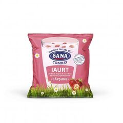 Iaurt de băut degresat cu Căpșune, 0%, 500g SANA