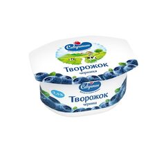 Desert crema de branza cu afine 3,5% 120g САВУШКИН