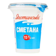 Smantana 15% 300g ЯГОТИНСЬКЕ