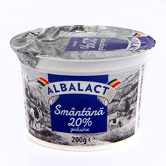 Smantana 20%, pahar 200g ALBALACT