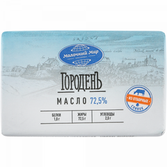 Unt din smântână dulce 72.5%, 180g МОЛОЧНЫЙ МИР