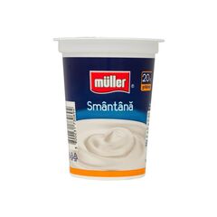 Smântână 20% pahar, 375g MULLER