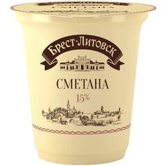 Smantana 15% 300g БРЕСТ-ЛИТОВСК