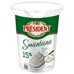 Smantana 15% pah. 350g PRESIDENT