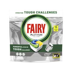 Capsule masina de vase Lemon Platinum 15buc FAIRY