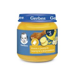 Piure de legume cu pui 125g GERBER