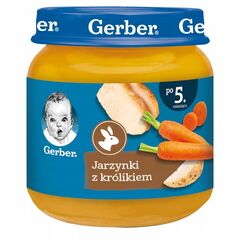 Piure de legume cu iepure 125g GERBER