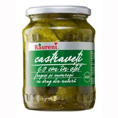 Castraveti in otet 6-9 cm 680g RAURENI