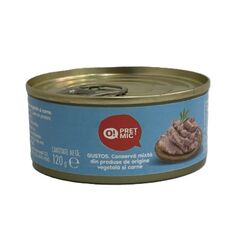GUSTOS. Conserva mixta din prod. vegetale si carne 120g O! PRET MIC MIC