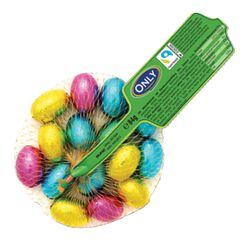 Oua de ciocolata cu lapte cu umplutura crema alune 84g ONLY