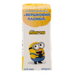 MINION Bautura de lapte cu plomdir din frisca 2%, 200g