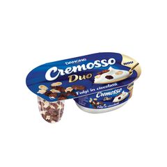 CREMOSSO Iaurt Duo cu fulgi in ciocolata 102g