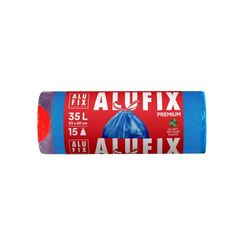 ALUFIX Saci menajeri striati  albastri 35 L15buc