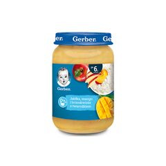 GERBER Piure de mere, mango si piersici cu branza de vaci 190g