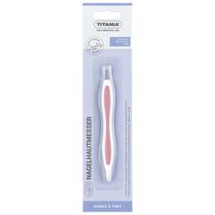 TITANIA Cutit moale pentru cuticule si impingator pe blister 13,5cm