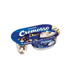 CREMOSSO Iaurt Duo cu bilute in ciocolata 100g