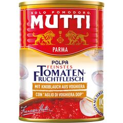 MUTTI Rosii tocate cu usturoi 400g