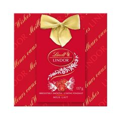 LINDT LINDOR Cutie cu ciocolata lapte Xmas 137g