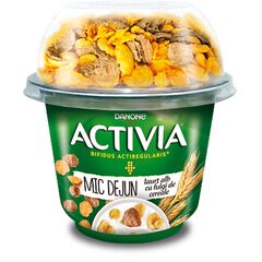 ACTIVIA Iaurt Mic Dejun clasic cu fulgi de cereale 163g