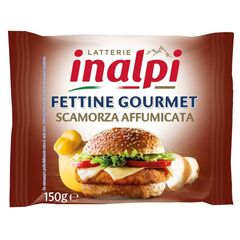 INALPI Branza topita felii Scamorza afumata 150g