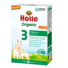 HOLLE Organic Amestec uscat de lapte, pe lapte de capră 3 (10 luni +) 400g