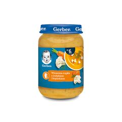 GERBER Piure de supa de legume cu curcan 190g