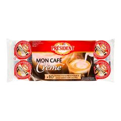 PRESIDENT Smantana dulce pentru cafea 10%, 10*10g