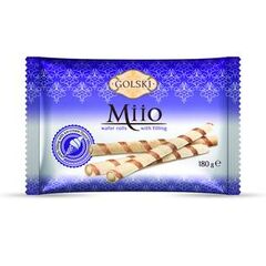 GOLSKI MIIO Rulouri de vafe cu umplutura de plombir 180g