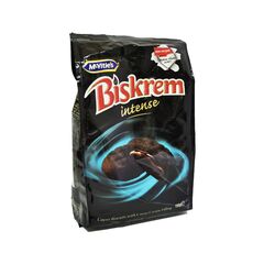 BISKREM Biscuiti cu umplut.de cacao Intense 160g