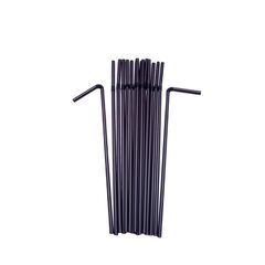 O! PRET MIC Paie biodegradabile gofra negre 5*240mm 30buc