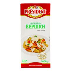 PRESIDENT Smantana dulce UHT 18%, 1kg