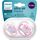 Пустышка Ultra Air Happy из силикона Girl 0-6мес 2 шт AVENT