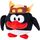 Jucarie moale Balonas Pinguin h=20 cm STIP