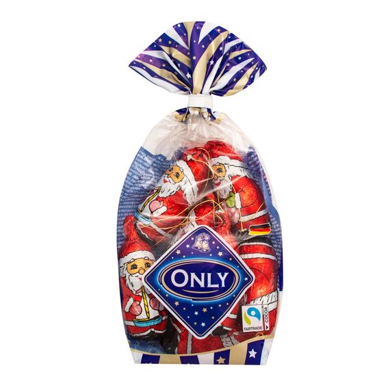 Set figurine Mos Craciun, ciocolata cu lapte 100g ONLY