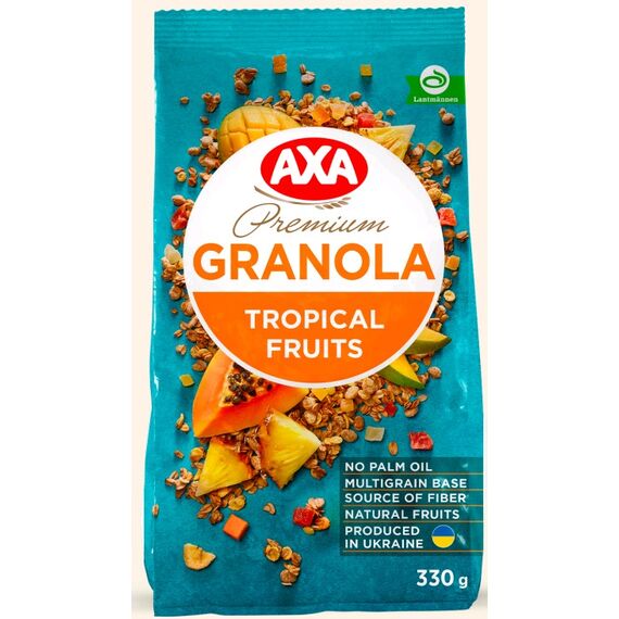 Granola Premium cu fructe tropicale 330g AXA