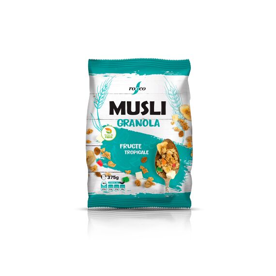 Musli Granola cu fructe tropicale 375g ROCCO